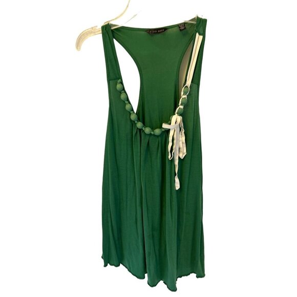 Ted Baker Tops - Ted Baker Cotton Silk Top Tank Green White Size 2